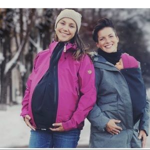Maternity Jacket Expander and Baby Carrier Cover - maternity cost alternative
